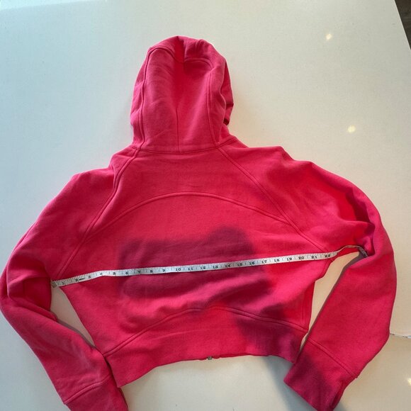 lululemon Scuba Full-Zip Cropped Hoodie Glaze Pink Sz 10 - Picture 5 of 5